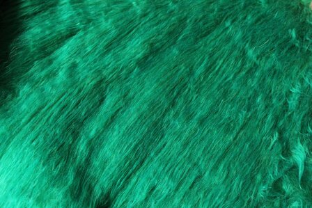 Fabric - Dark green (long hairs)